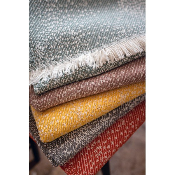 Różowy pled z domieszką bawełny Euromant Dotty Diamond, 140x180 cm-image-3