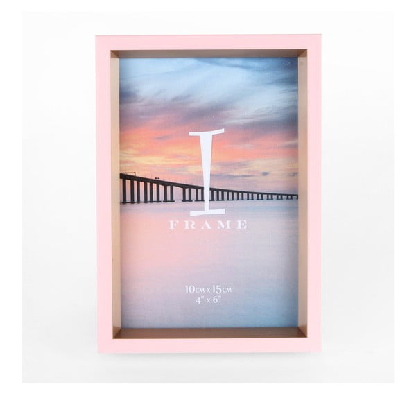 Różowa ramka na zdjęcia Juliana Impressions Pink & Gold, 12x17 cm