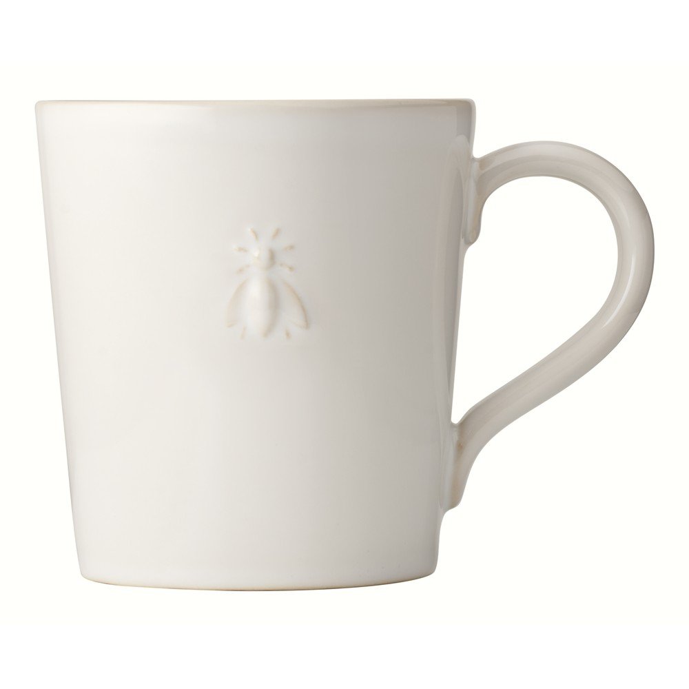 Kremowy kamionkowy kubek 520 ml Abeille – La Rochére