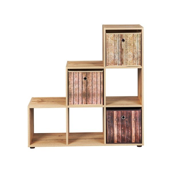 Biblioteczka Interlink Damian Wild Oak Trian, 105x109 cm-image-3
