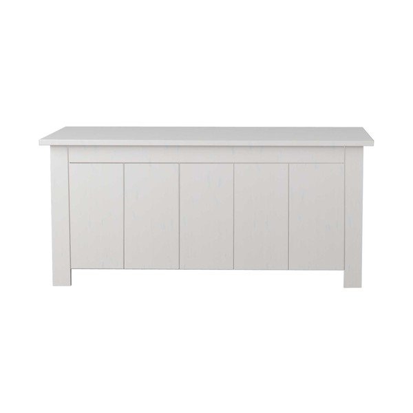 Biała skrzynia z litego drewna sosnowego 100x45 cm Bertram – Støraa