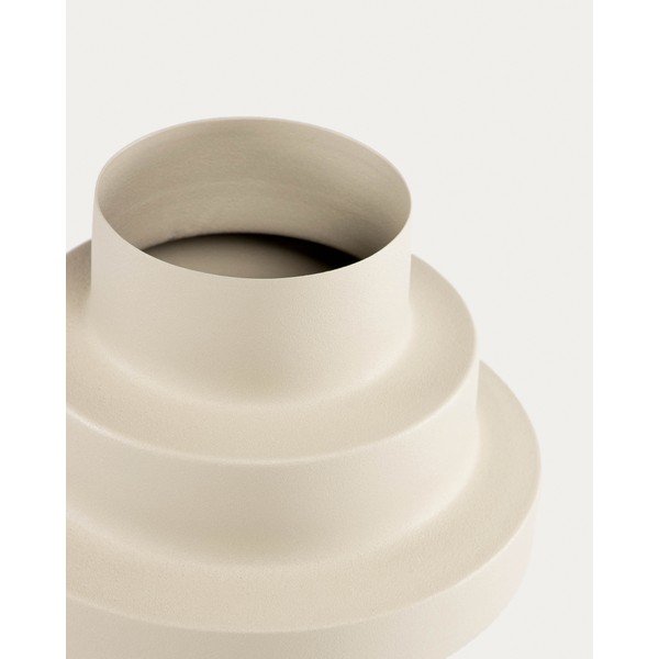 Beżowy stalowy wazon (wysokość 23 cm) Velia – Kave Home-image-3