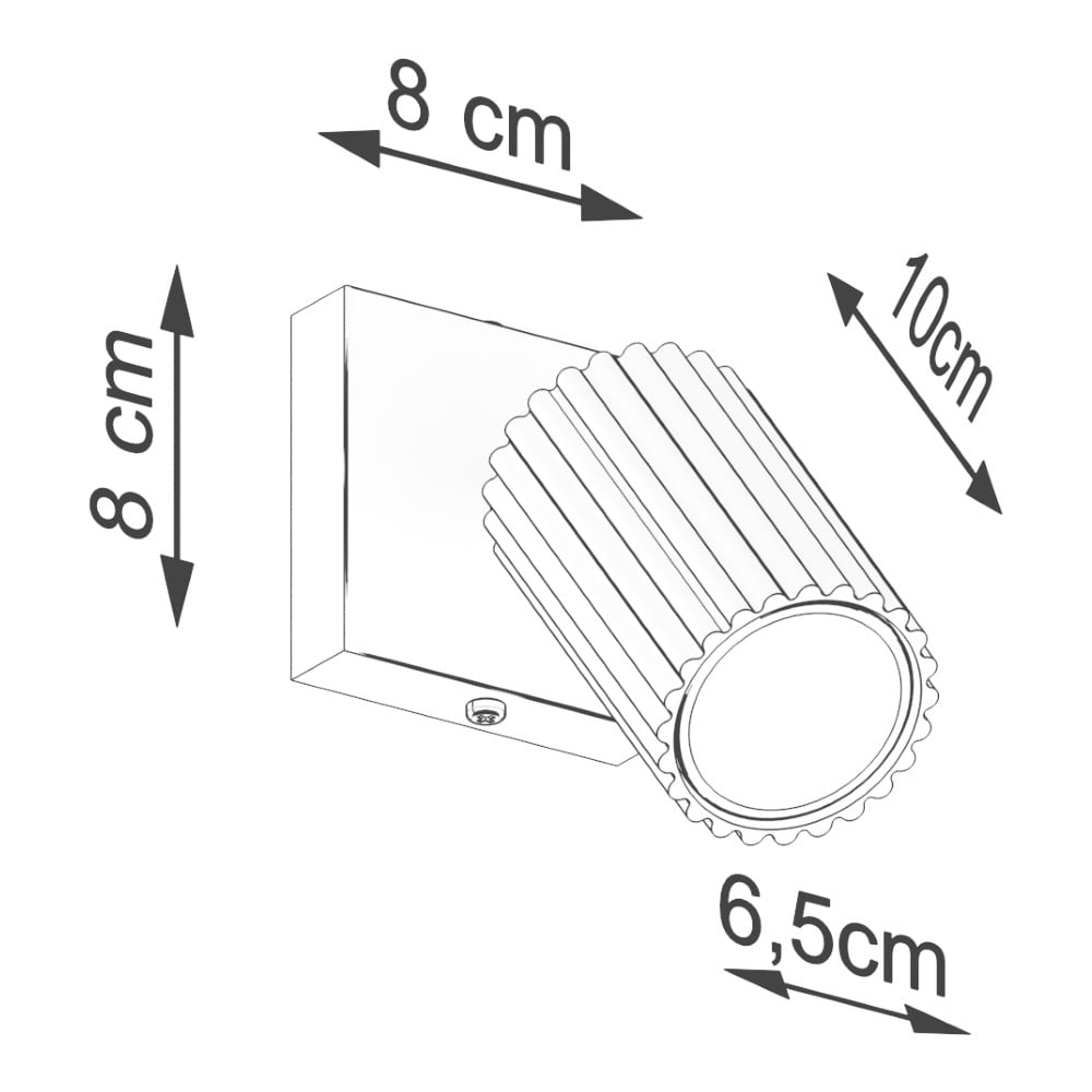 Lampa punktowa w kolorze złota 8x16 cm Gleam – Sollux (zdjęcie 10)