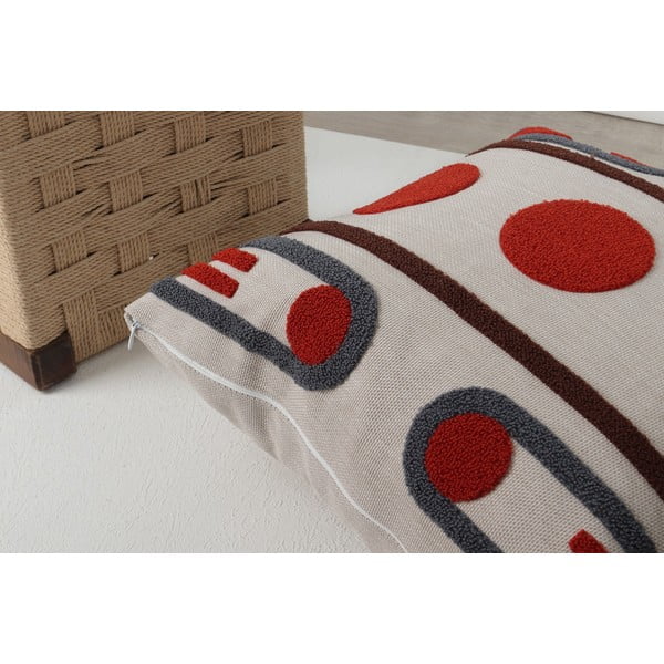 Lniana poszewka na poduszkę 43x43 cm Geometrik – Mioli Decor-image-4