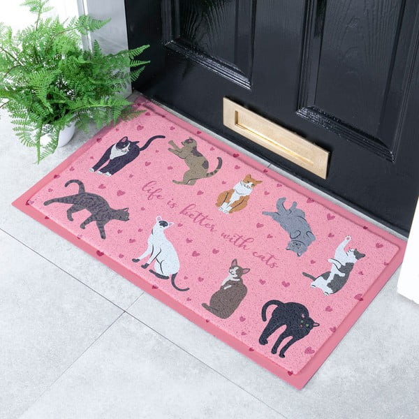 Wycieraczka 40x70 cm Life Is Better With Cats – Artsy Doormats-image-1