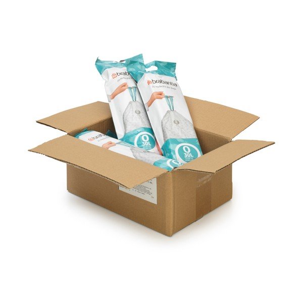 Worki na śmieci zestaw z taśmą 120 szt. 30 l PerfectFit O – Brabantia-image-1