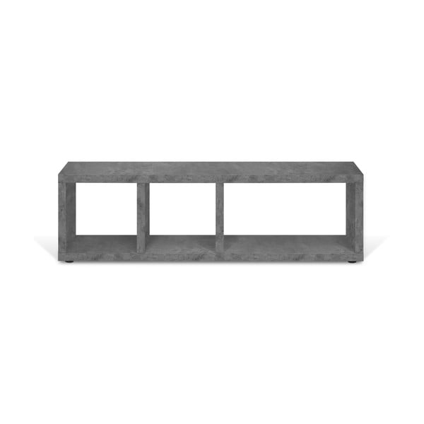 Szara szafka pod TV w dekorze betonu 150x45 cm Berlin – TemaHome