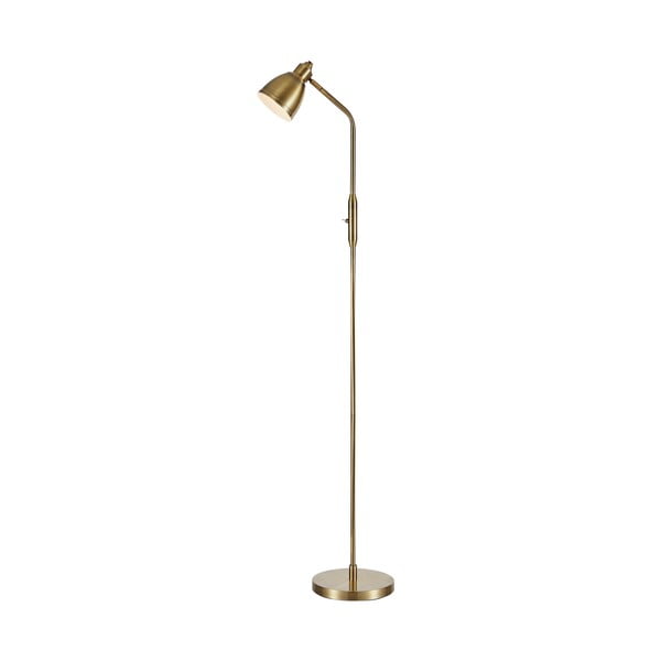 Lampa stojąca w kolorze brązu z metalowym kloszem (wys. 143 cm) Story – Markslöjd