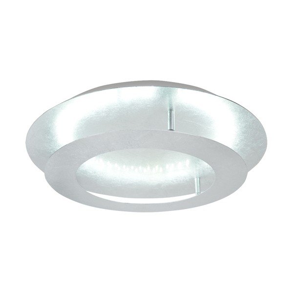 Lampa sufitowa LED w kolorze srebra z metalowym kloszem 40x40 cm Merle – Candellux Lighting