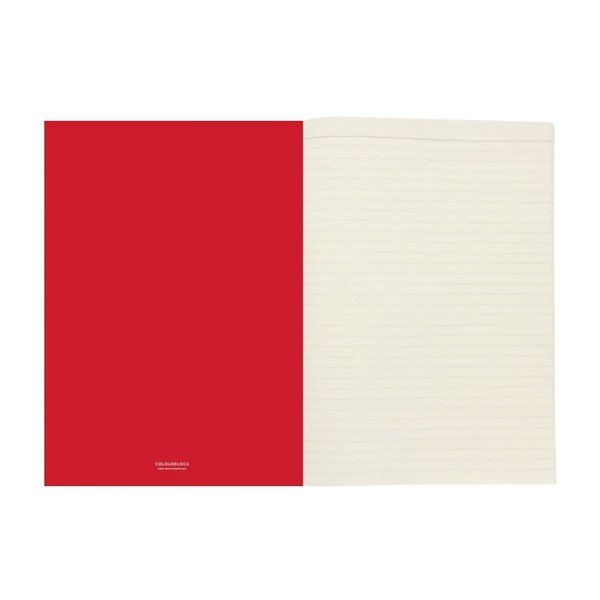 Czerwono-pomarańczowy notes A4 GO Stationery Stripe-image-1