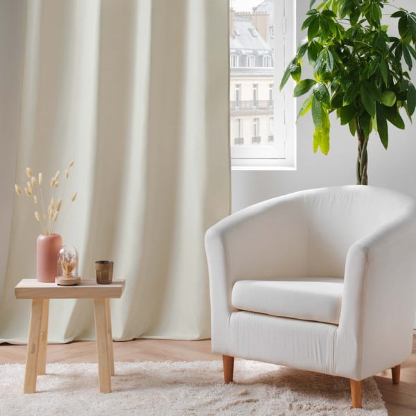 Beżowa zasłona termiczna z mikrowłókna 135x260 cm Micropolar – douceur d'intérieur-image-4