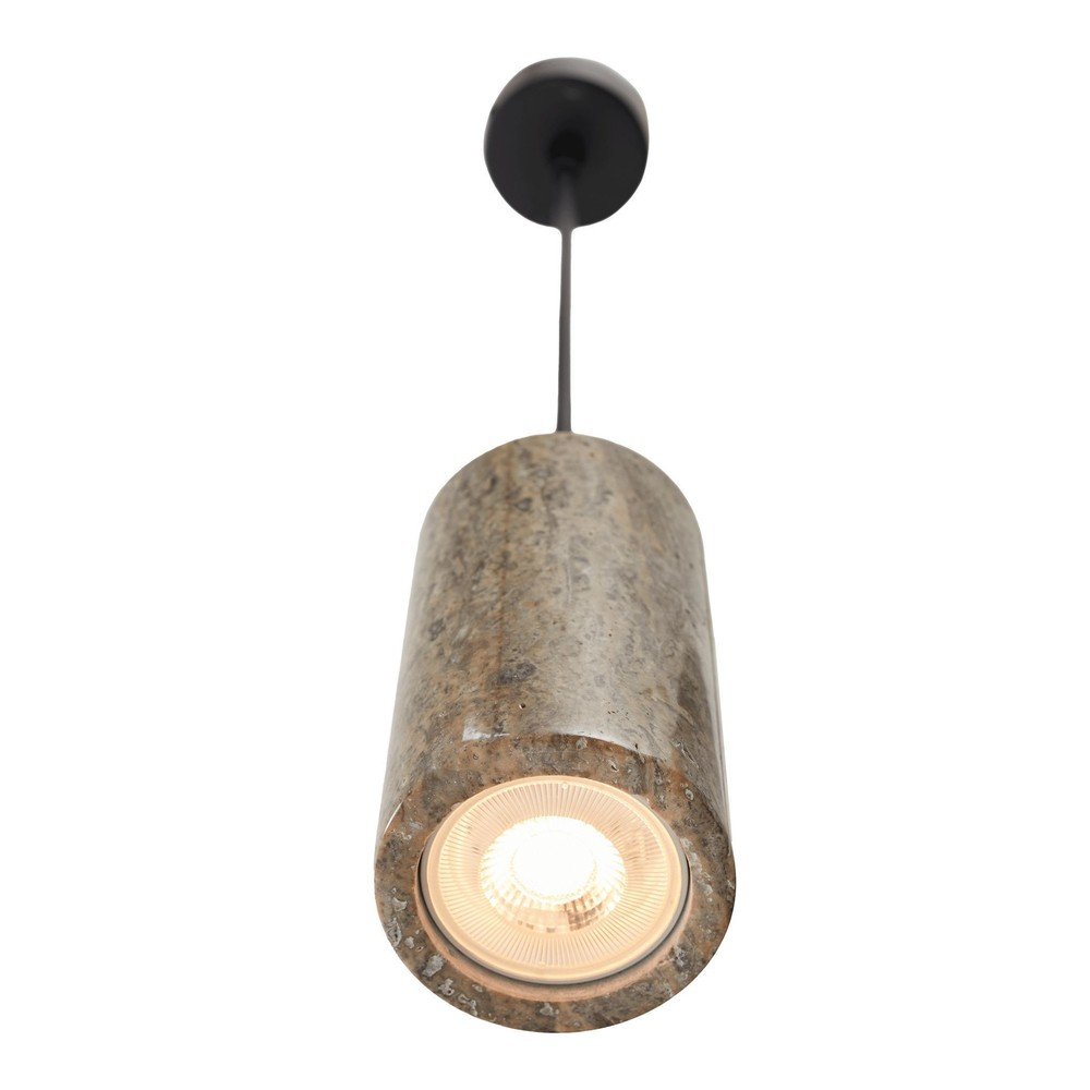 Szara lampa wisząca z kamiennym kloszem ø 6,5 cm Selma – Opviq lights (zdjęcie 10)