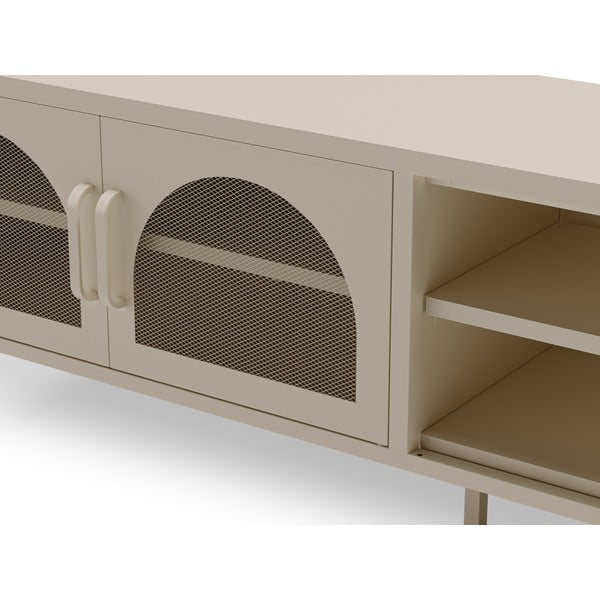 Kremowa szafka pod TV 160x50 cm Diora – Marckeric-image-4