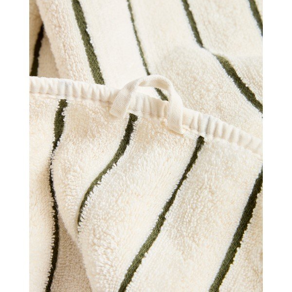 Zielony/beżowy bawełniany ręcznik frotte 50x90 cm Dorane – Kave Home-image-4