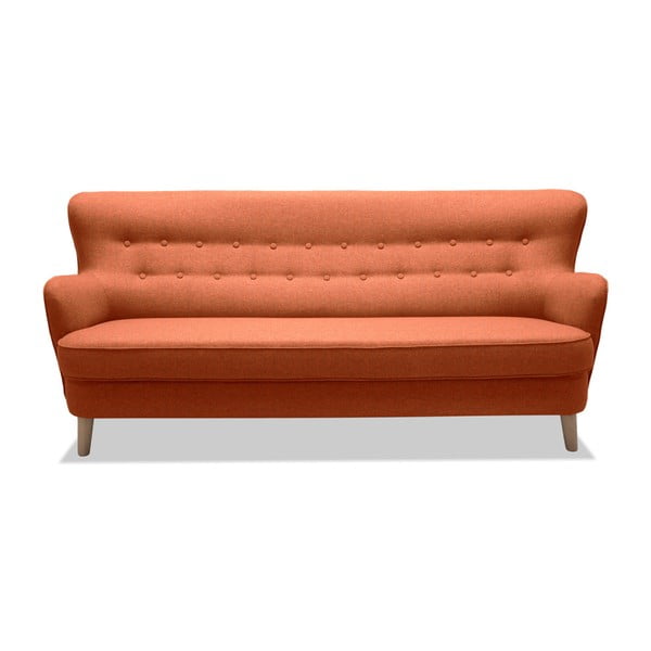 Pomarańczowa sofa 3-osobowa Vivonita Eden