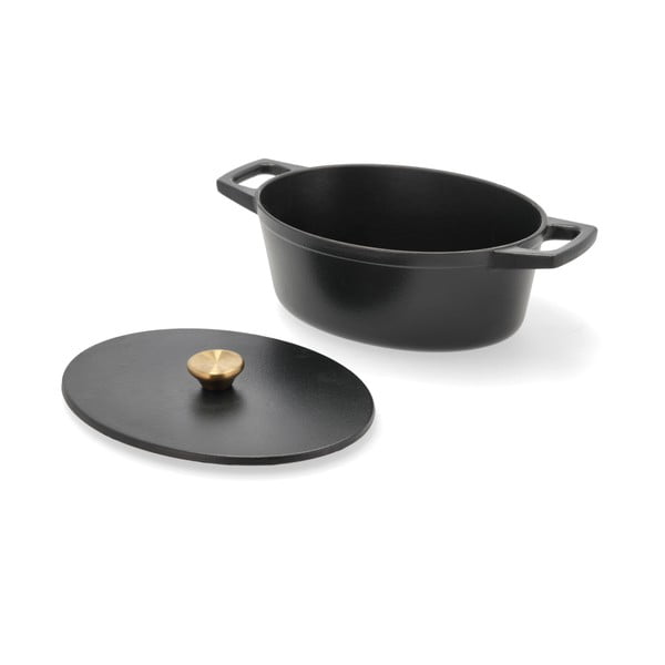 Garnek żeliwny z pokrywką odpowiedni na indukcję 3,8 l – Holm-image-2