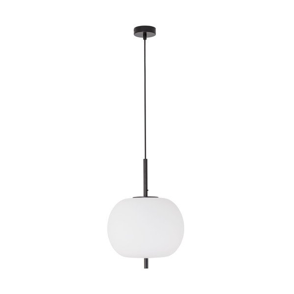 Biała/czarna szklana lampa wisząca ø 30 cm Lato – Nova Luce