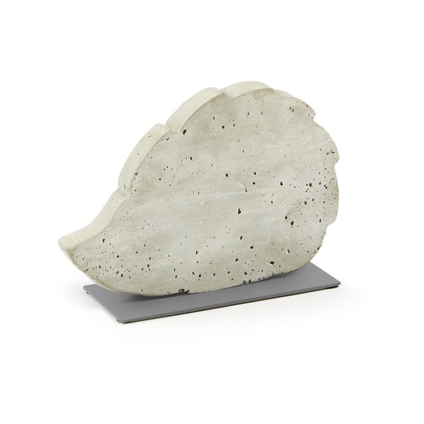 Biała dekoracja z cementu La Forma Sens Hedgehog, 30x20 cm