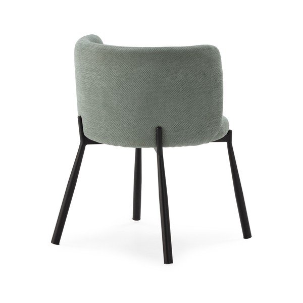 Miętowe tapicerowane fotele jadalniane zestaw 2 szt. Ginny – MOME-image-1