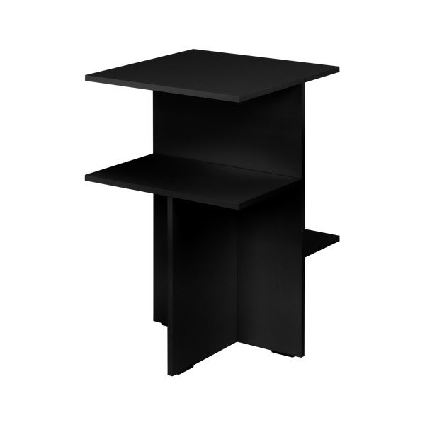 Czarna szafka nocna z półką Atik – noo.ma-image-4