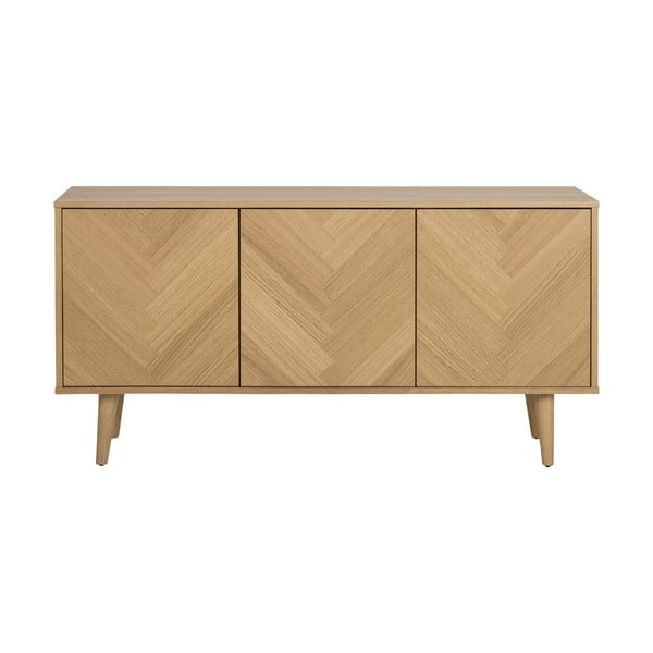 Naturalna niska komoda w dekorze dębu 150x75 cm Nagano – Actona