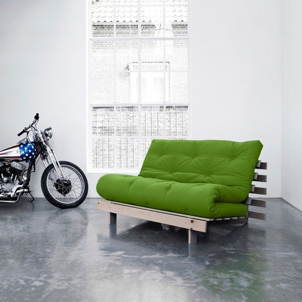 Sofa rozkładana Karup Roots Raw/Lime-image-3