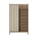 Beżowo-naturalna szafa w dekorze dębu 100x160 cm Kit – Tvilum