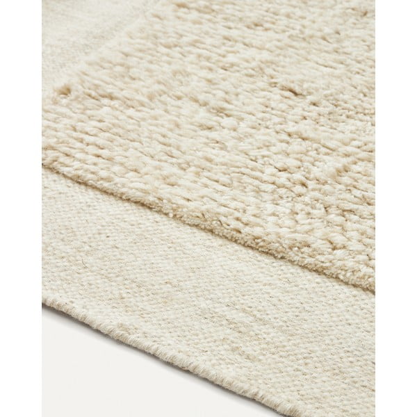 Biały dywan wełniany 160x230 cm Marely – Kave Home-image-4