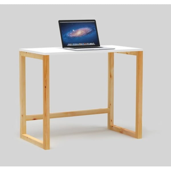 Biurko z białym blatem  Only Wood Desk