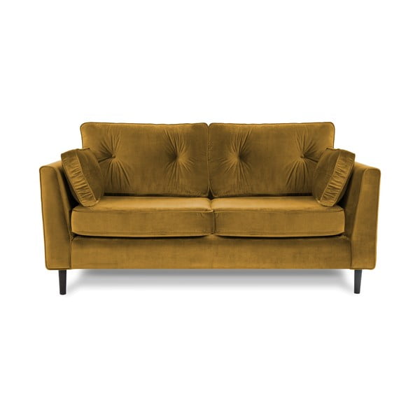 Ciemnożółta sofa 3-osobowa Vivonita Portobello