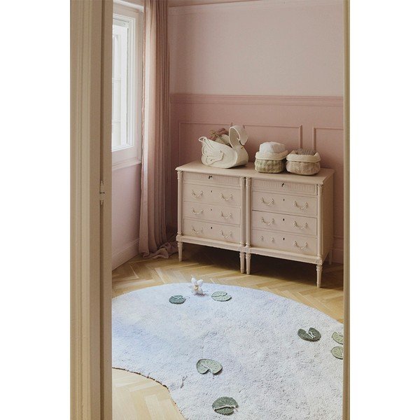 Jasnoróżowy tekstylny dziecięcy kosz na zabawki 30x20x20 cm Swan Rose – Lorena Canals-image-2