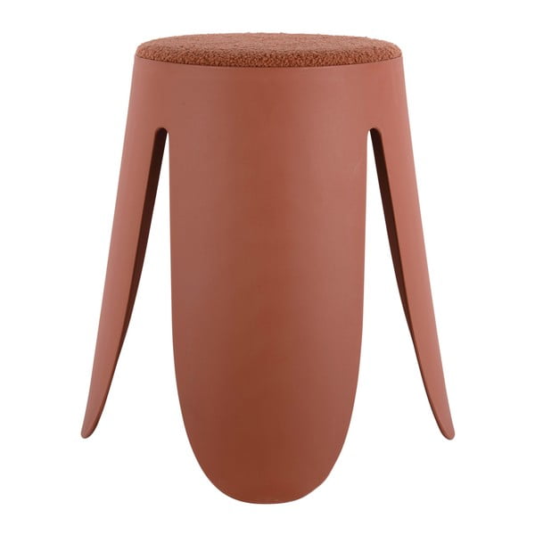 Jasnoczerwony plastikowy stołek Savor  – Leitmotiv