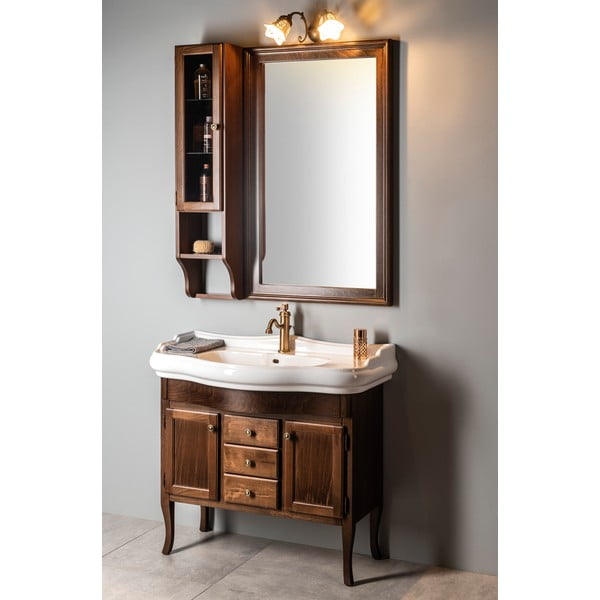 Biała ceramiczna umywalka 100x54,5 cm Retro – Sapho-image-4