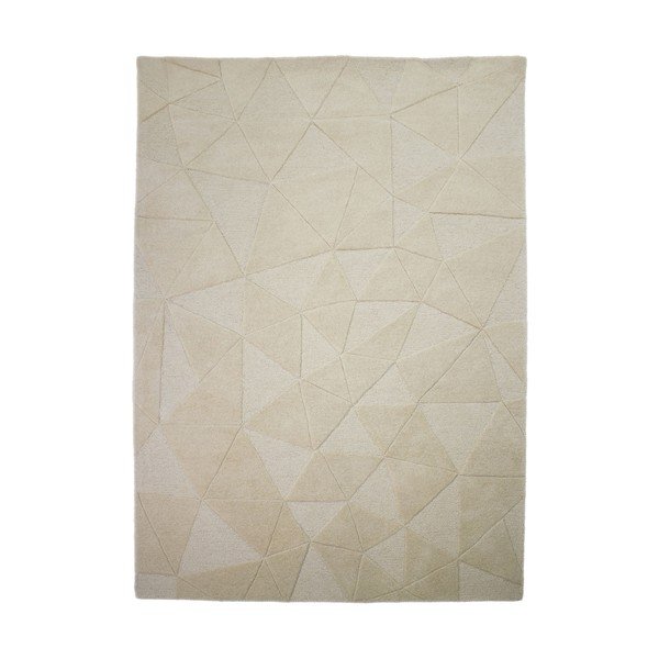 Beżowy wełniany dywan tkany ręcznie 120x170 cm Shard – Flair Rugs