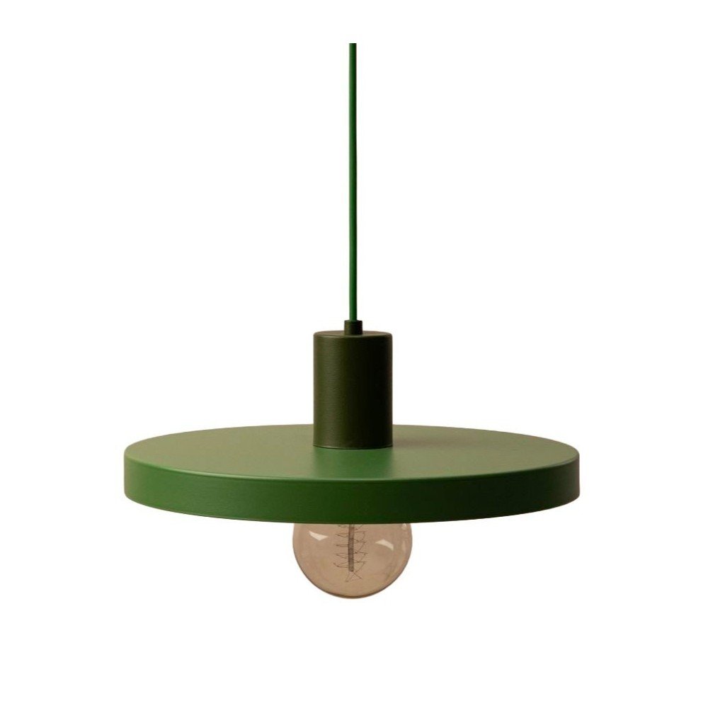 Zielona metalowa lampa wisząca ø 30 cm Ori – Micadoni
