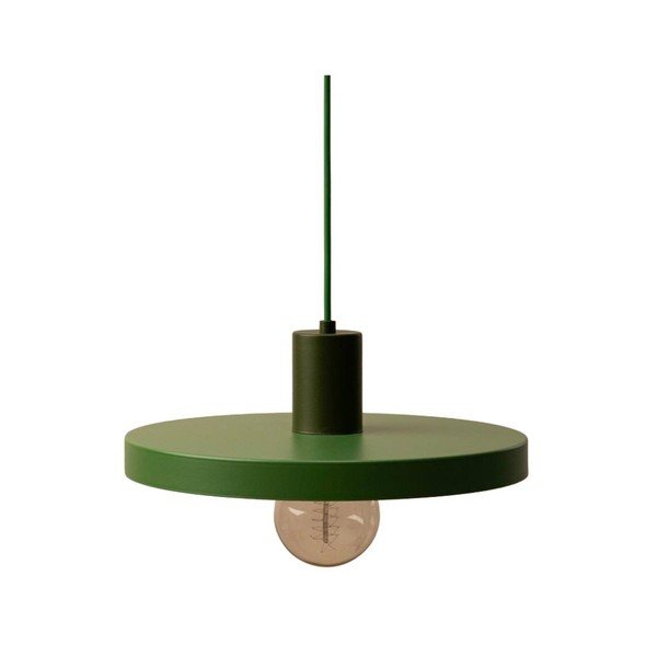 Zielona metalowa lampa wisząca ø 30 cm Ori – Micadoni 