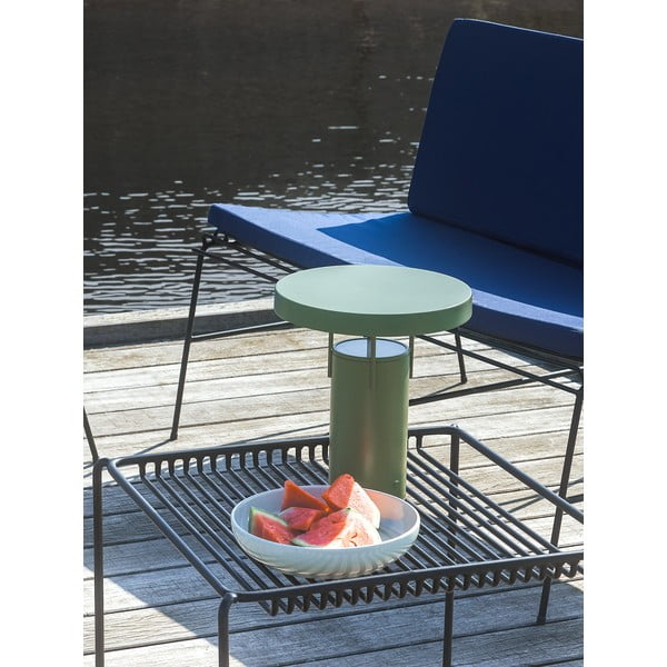 Czarna metalowa ławka ogrodowa String – Hübsch-image-3