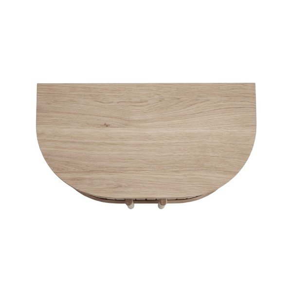 Szafka nocna w dekorze dębu wisząca/z półką w jasnym naturalnym kolorze Meta – Unique Furniture-image-3