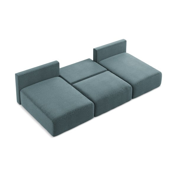 Turkusowy rozkładany/ze schowkiem narożnik Kalena – Makamii-image-4