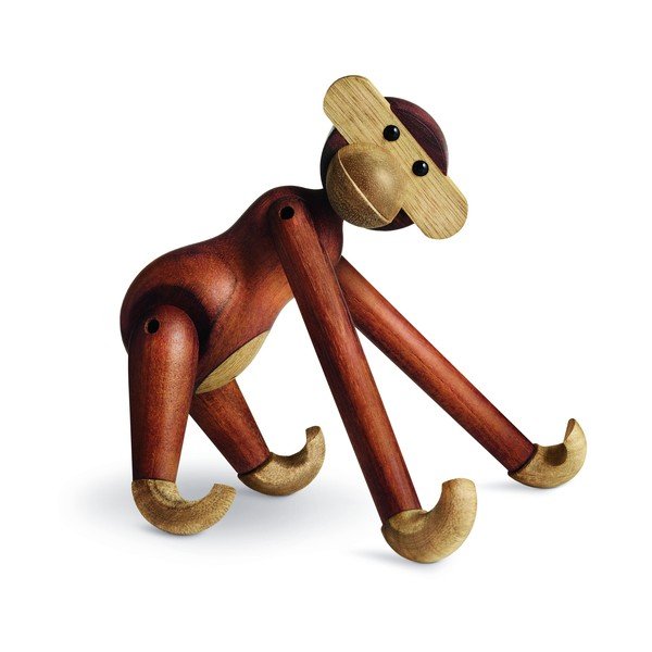 Figurka z litego drewna Kay Bojesen Denmark Monkey-image-2
