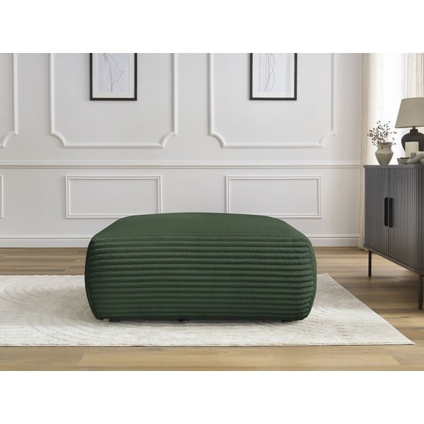 Ciemnozielony sztruksowy podnóżek Lucien – Bobochic Paris-image-1