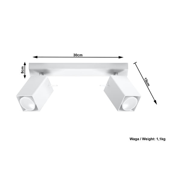 Biała lampa sufitowa Sollux Toscana 2-image-4