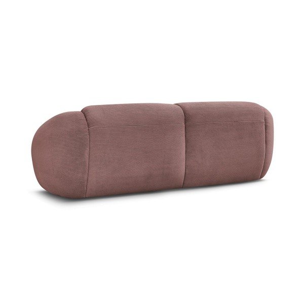 Różowa sztruksowa sofa 250 cm Tina – Bobochic Paris-image-4