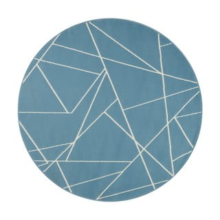 Niebieski dywan Ragami Velvet, ø 140 cm