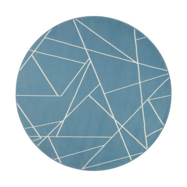 Niebieski dywan Ragami Velvet, ø 140 cm