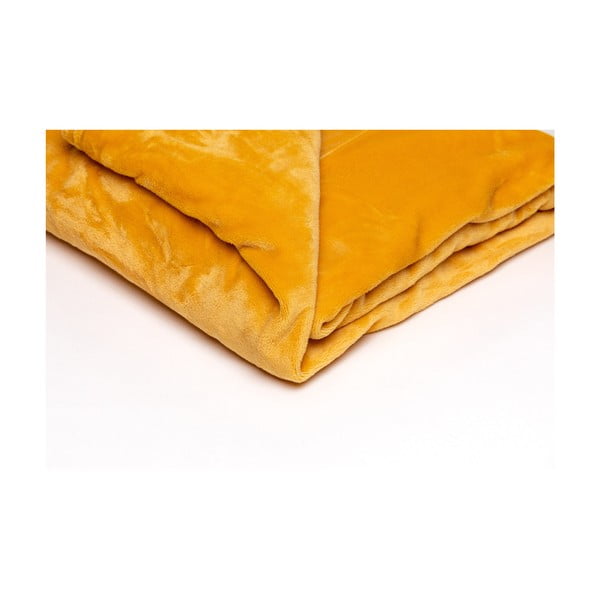 Miodowy koc z mikropluszu My House, 150x200 cm-image-1