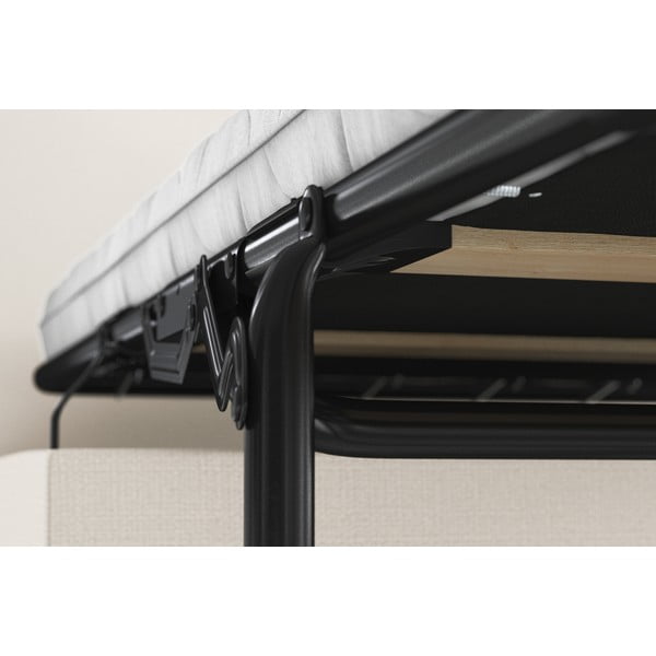 Kremowy tapicerowany rozkładany puf My Pop Design Brady, 80 cm-image-1