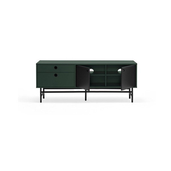 Ciemnozielona szafka pod TV 140x52 cm Punto – Teulat-image-1