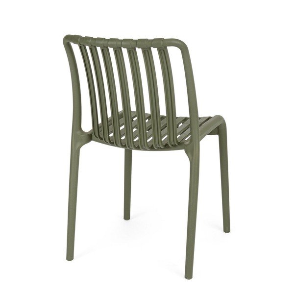 Zielone plastikowe krzesło ogrodowe Billie – Bizzotto-image-4