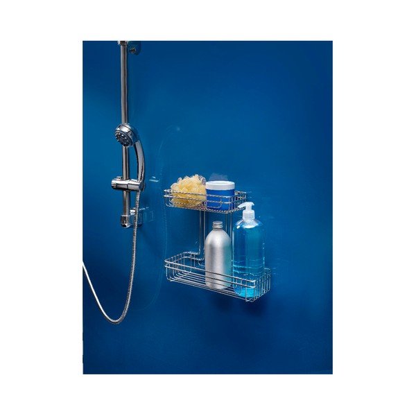 Prostokątna półka 2-poziomowa Metaltex Cuba, dł. 30 cm-image-1